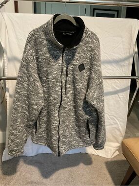 VTG J2 Softwear Colorado Marled Knit Full Zip Fleece Jacket XL